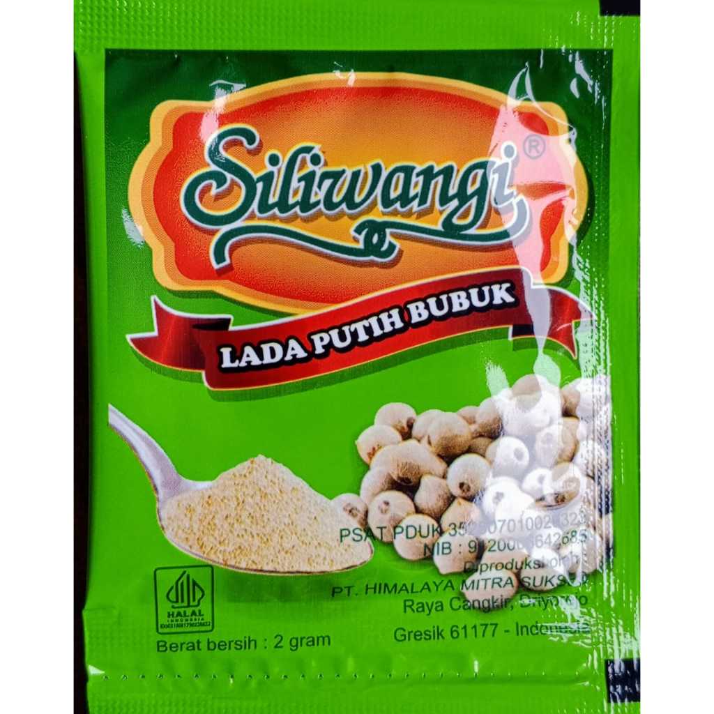 

Merica bubuk Siliwangi 2 gr 1 pack (isi 72 pcs)