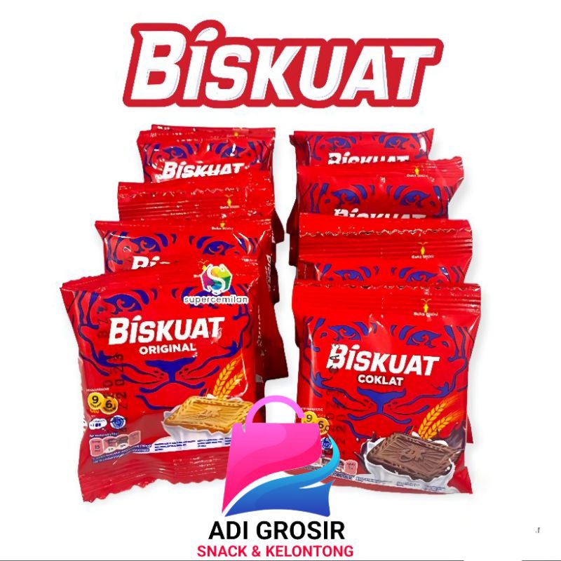 

BISKUAT Receng Rasa Original & Cokelat 1 pax isi 20 x 7 gr