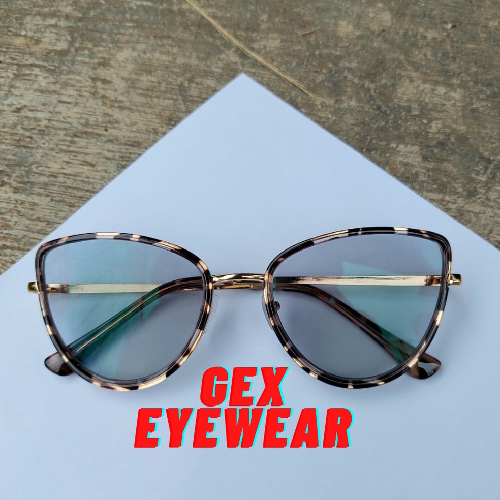 55REKOMENDASI Frame Kacamata  Vani CAT EYE LENSA PHOTOCROMIC  BLUECROMIC  BLUERAY NORMAL MINUS CYL 9
