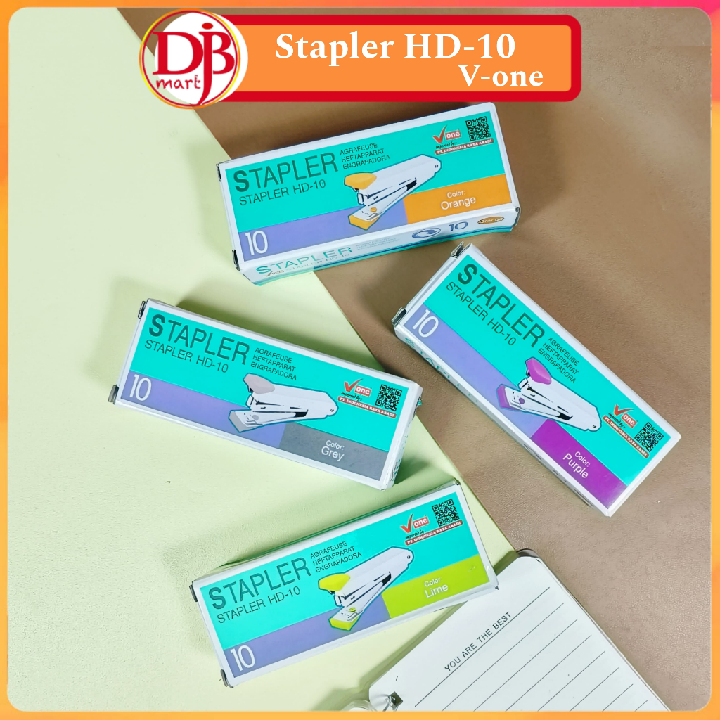 

DJB - Stapler HD10 Merek V ONE / Staples Jepretan Merk V-ONE - RANDOM