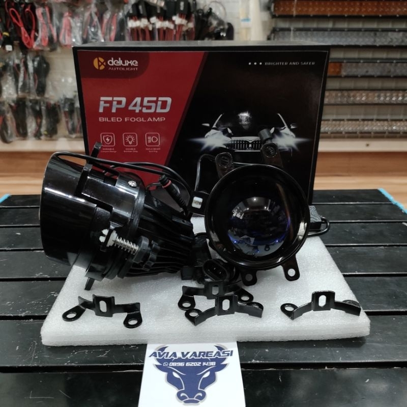 BILED PROJECTOR FOGLAMP 3 INCH DELUXE AUTOLIGHY FP45D WATERPROOF