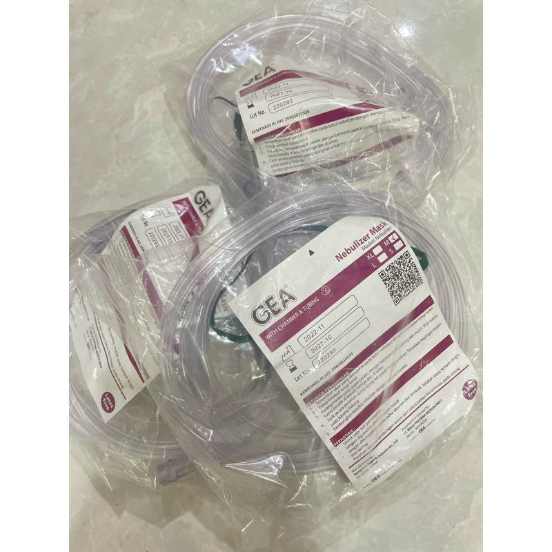 MASKER NEBULIZER GEA / TEMPAT OBAT UAP / TEMPAT OBAT NEBULIZER