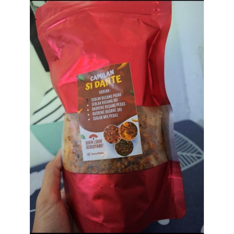 

camilan si Dante seblak bucang (bumbukacang) pedas 100g