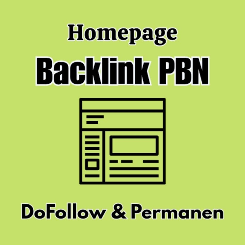 Backlink Website Dofollow PBN Homepage