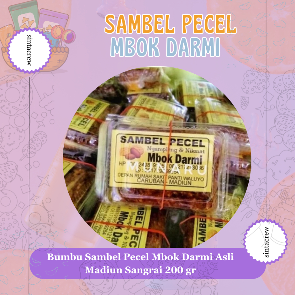 

Bumbu Sambel Pecel Mbok Darmi Asli Madiun Sangrai 200 gr