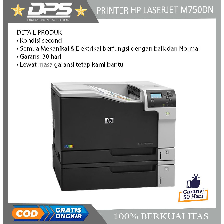 printer a3 hp Color LaserJet Enterprise M750dn m750 dn new