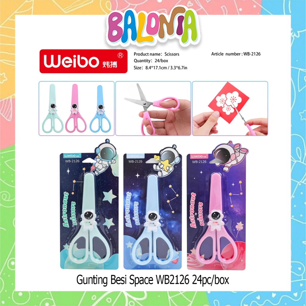 

(1Pcs) Gunting Kertas Anak Motif Space, gunting kertas, gunting fancy