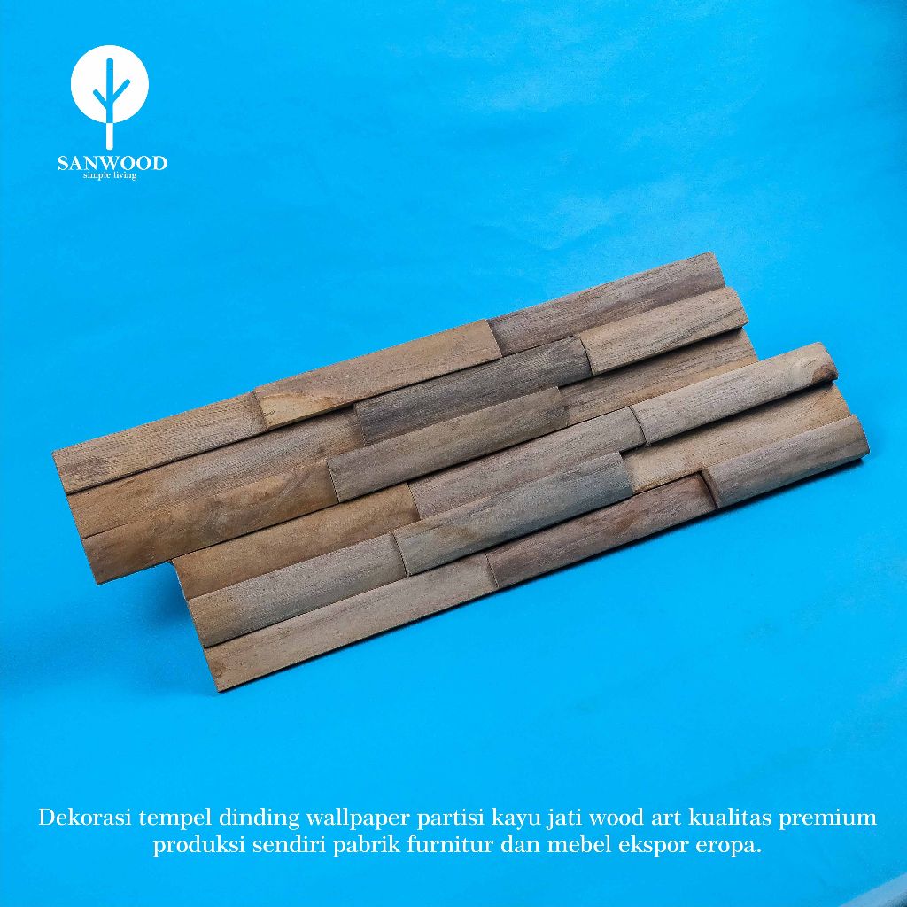 WallPanel kayu, Benevento karakter jati luar/dolok, dekorasi dinding