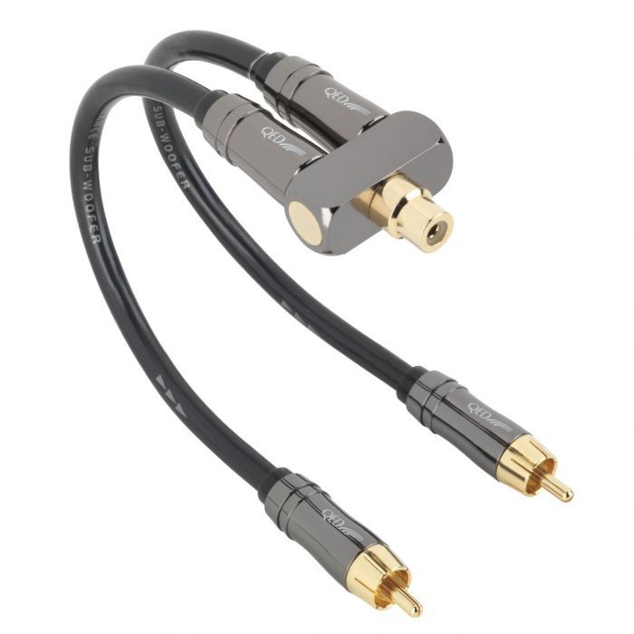 QED PERFORMANCE Y-SW Adaptor Audio Cable Subwoofer Cable Kabel Audio
