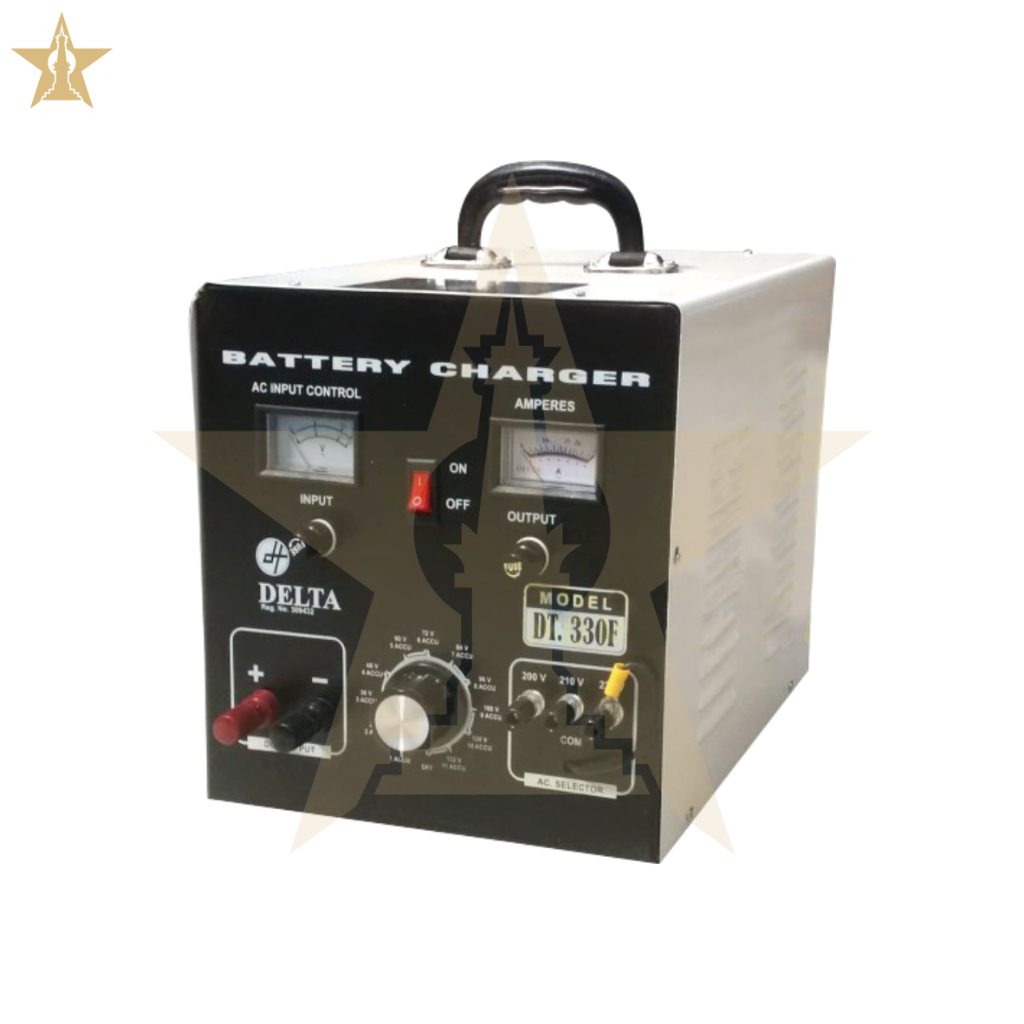 Charger Aki Mobil Cas Aki Mobil Truk Sedan Pickup Battery Charger Accu Delta DT 330F Cas Accu