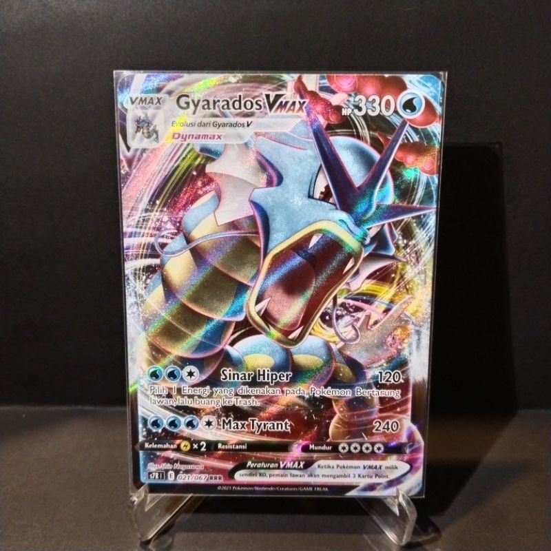 Gyarados VMAX RRR s7R 021/67 Arus Langit Biru Kartu Pokemon Pokemon Card