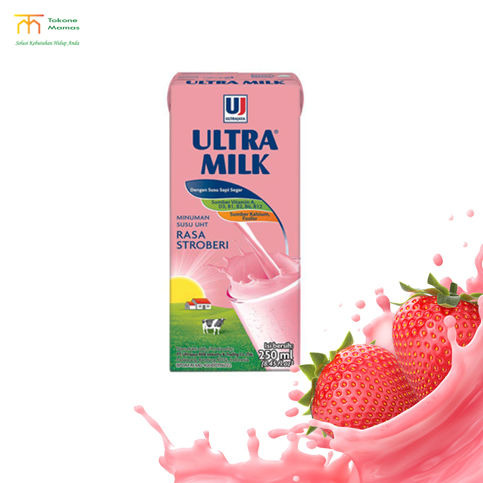 

Ultra Milk Susu Strawberry 250ml