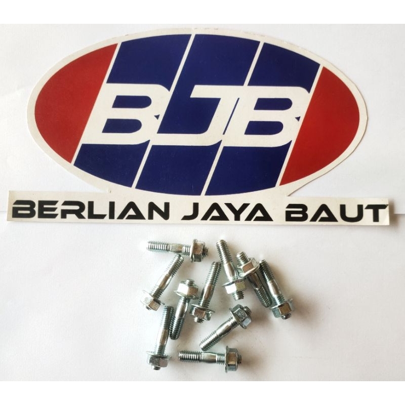 Baut Knalpot Tanam Hitam (baut motor)