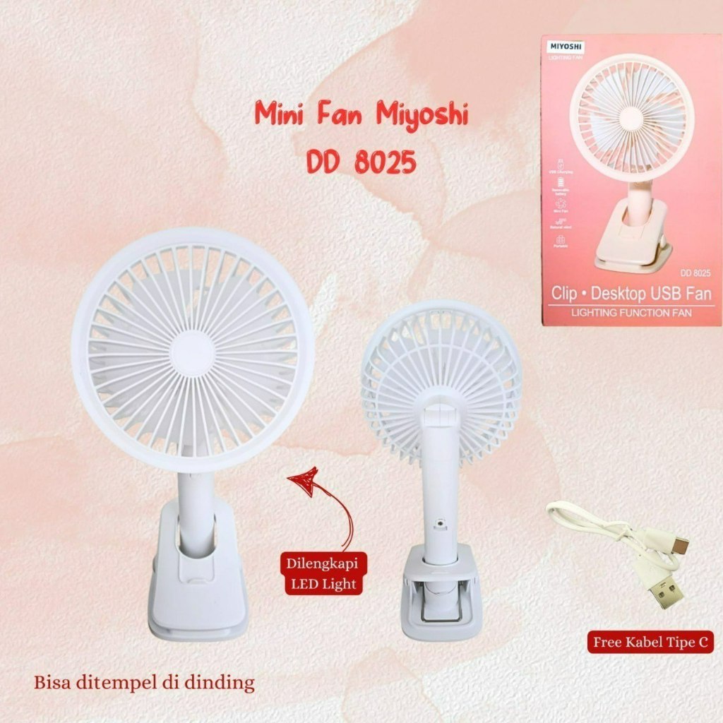 Mini Fan Karakter Miyoshi Miyosi / Kipas Angin Portable Mini Fan Karakter / Handy Mini Fan Portable