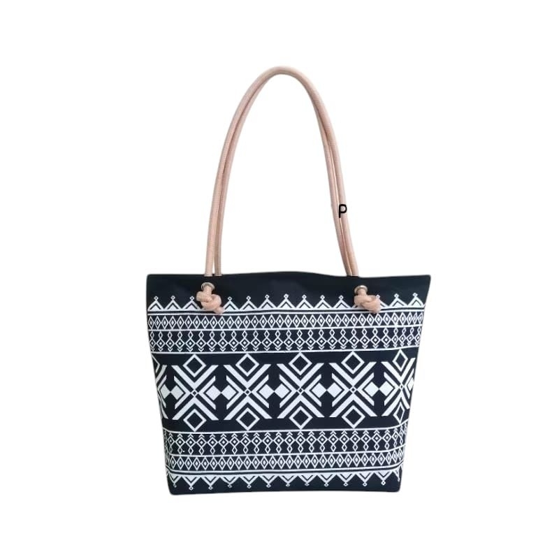 Adelia Bag Tas Wanita Tas Tote Bag Terbaru Tas Ibu Motip Anting Tas Pengajian Kanvas premiumt