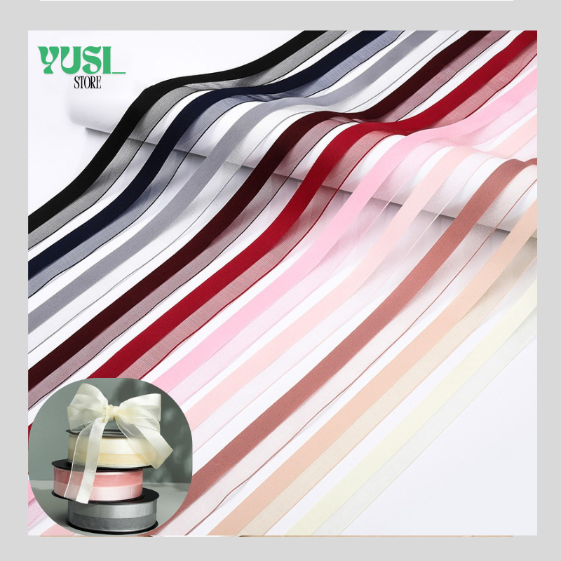 

Pita Kado Roll Motif Transparan Modern Pita Satin Motif Buket 2.5 CM Bouquet Bunga Dekorasi PT06