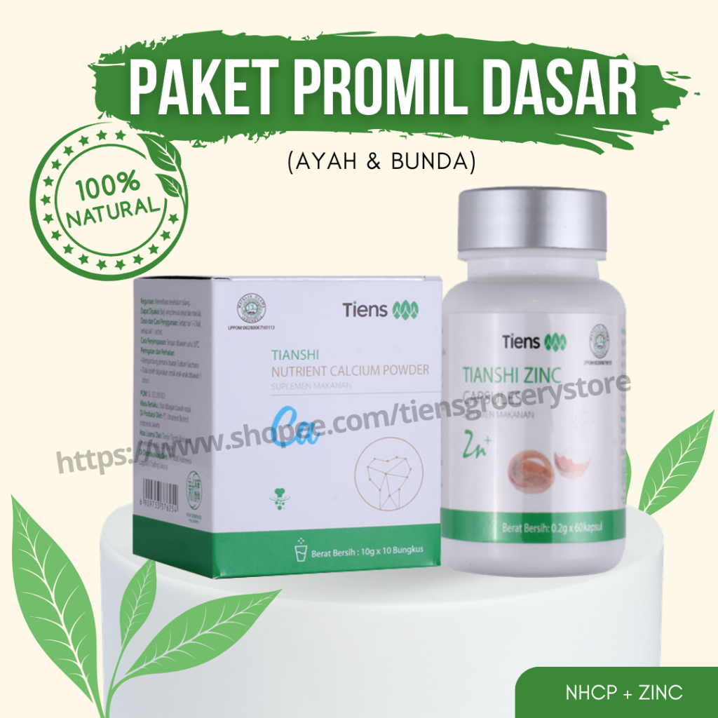 Paket Promil Dasar Untuk Ayah dan Bunda (Paket Zinc + NHCP)