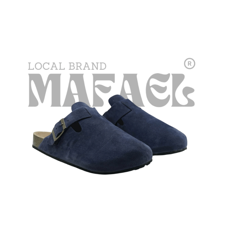 Mafael - Boston light Navy clogs - Sepatu Sandal Bustong Wanita