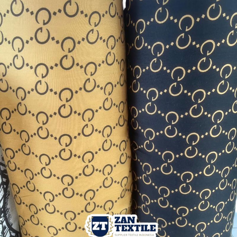 Kain Katun Rayon Viscose Premium Motif GUCCI Best Seller ( 0,5m )