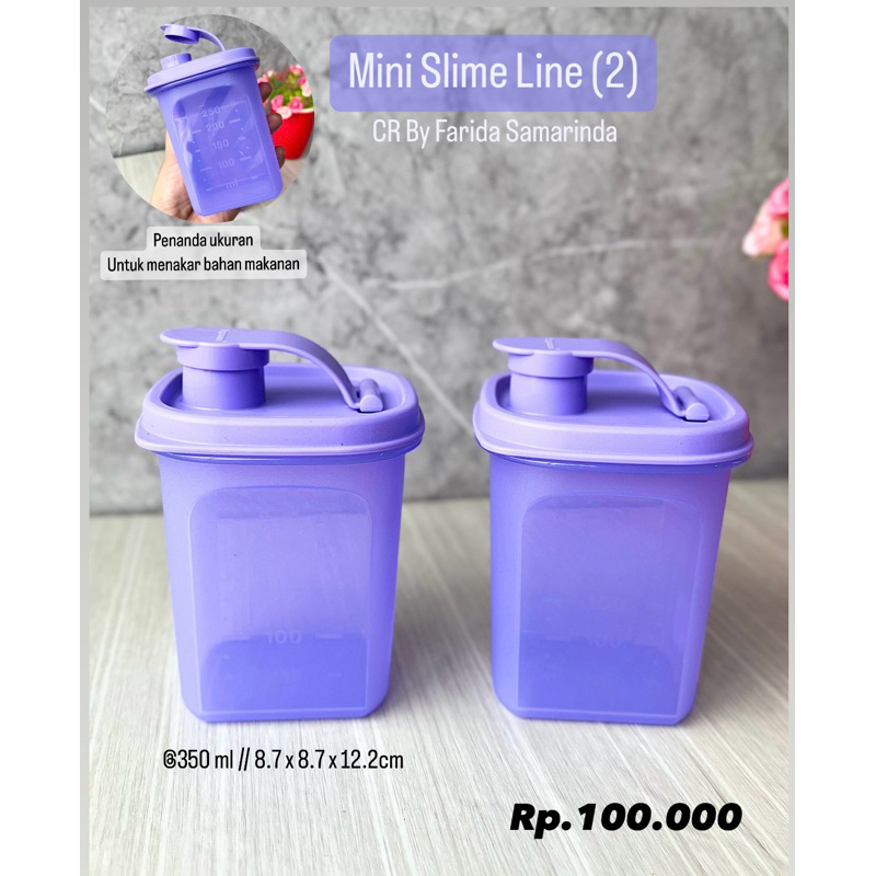 Botol kecap mini Slime line 350ml tupperware (1 pcs)