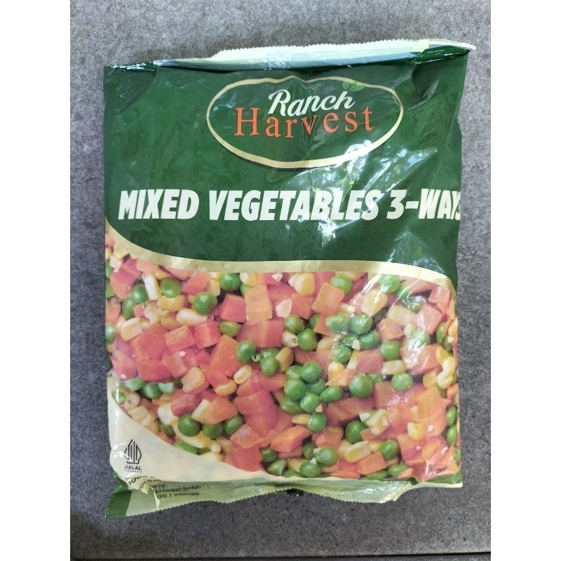

RANCH HARVEST VEGETABLE MIX 3 WAY 1 KG, SAYURAN FROZEN/INSTANT ONLY