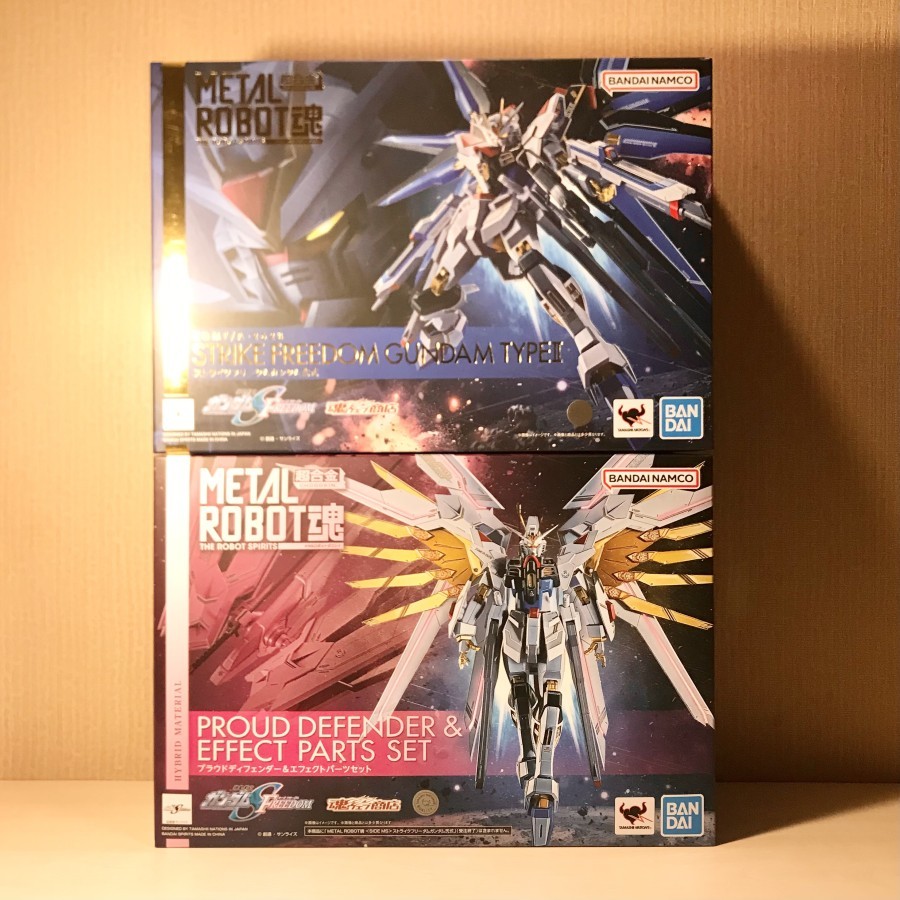 Metal RoDa Robot Damashii Spirits Strike Freedom Gundam Type 2 x Proud Defender & Effect Parts - Mig