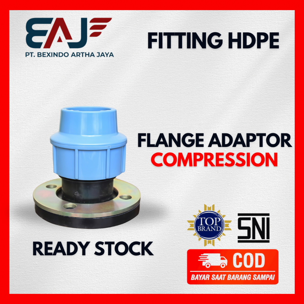 Flange Adaptor Hdpe ukuran 63 x 2" | Distributor Fitting Hdpe