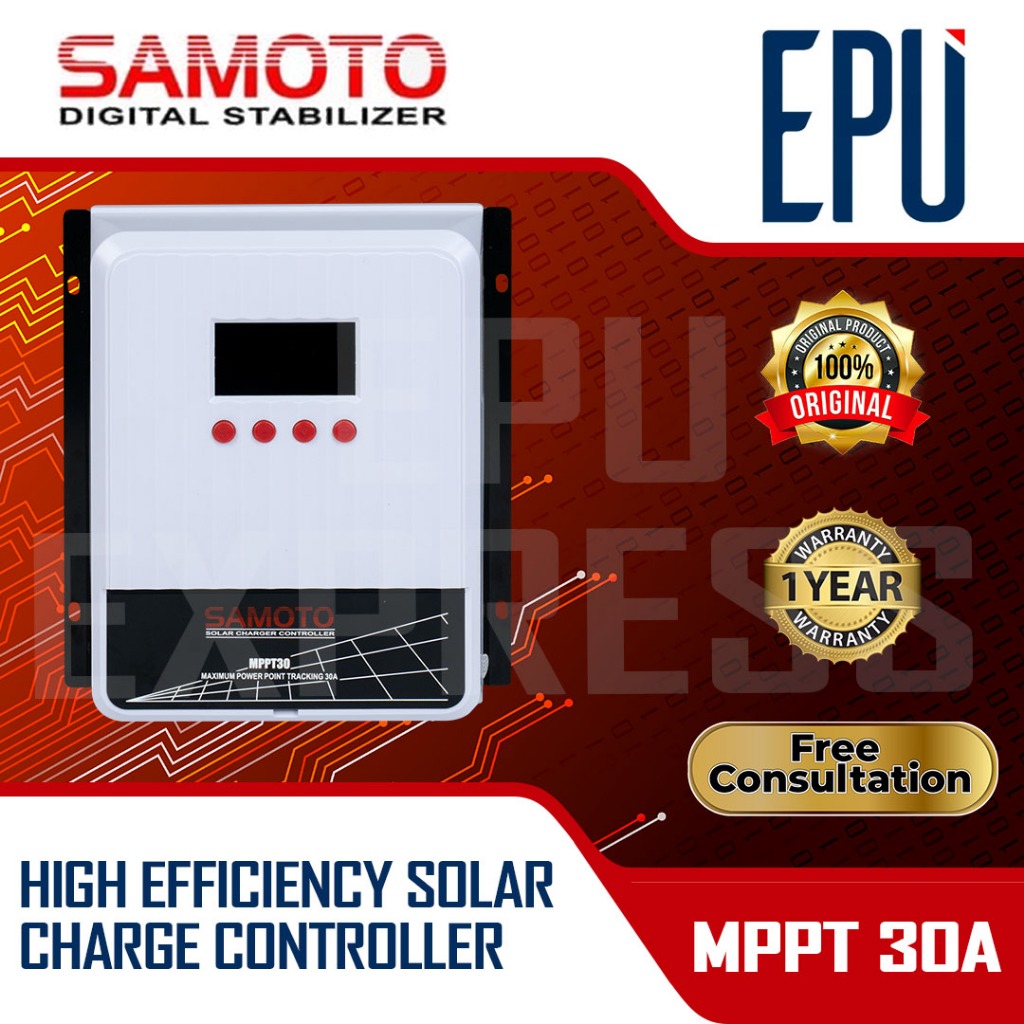 Samoto Solar Charge Controller MPPT30 12V Solar Charger MPPT 30 MPPT 30A