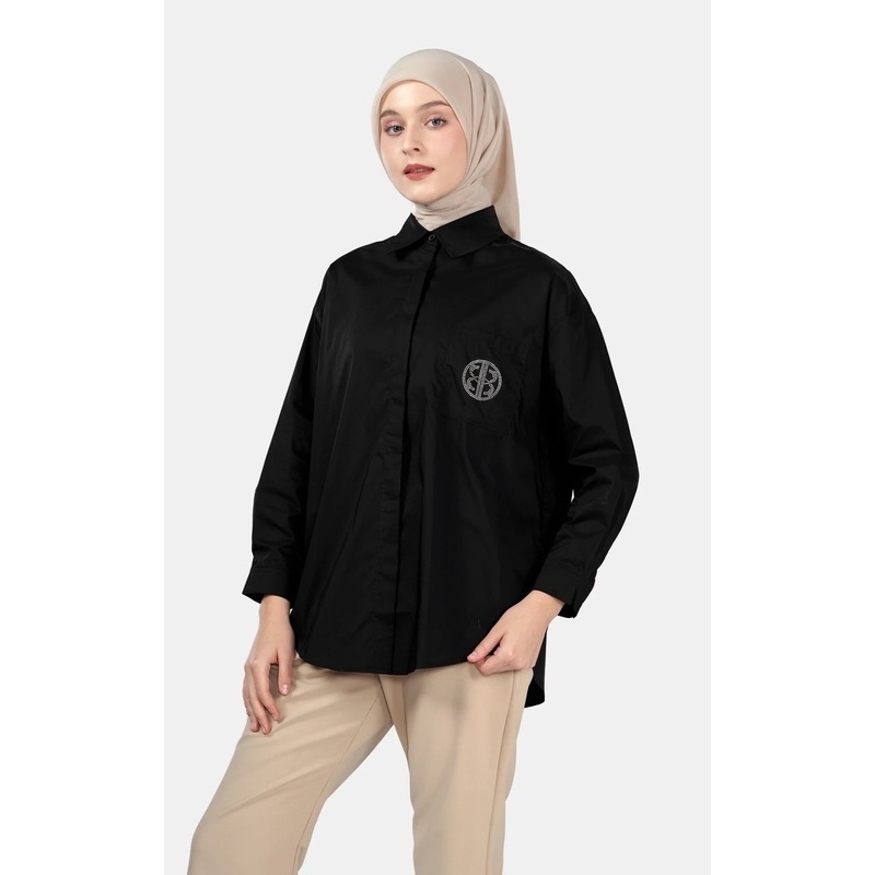 Nada Puspita - Jean Signature Shirt - Black / Blouse