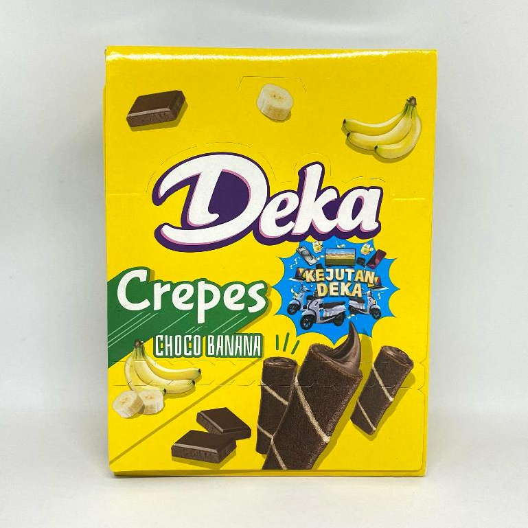 

Deka Crepes Choco Banana Makanan Ringan 1 Box ( 10g x 12 )
