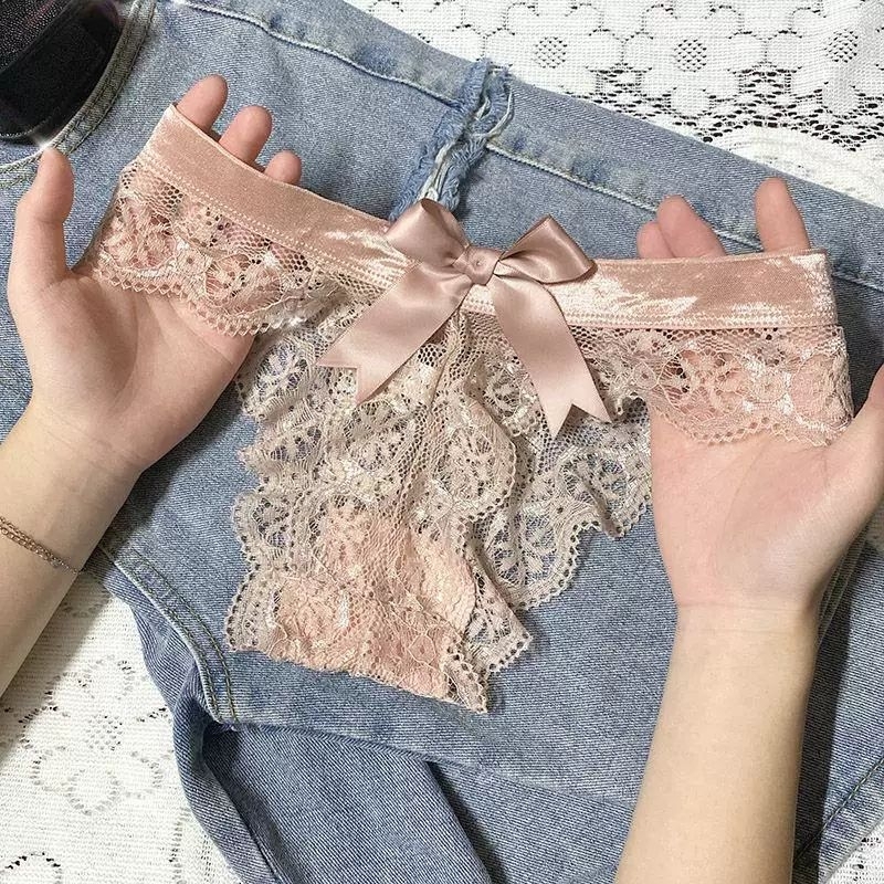 Barbara Panties Lace Hot Gstring Cewe Wanita Sexy Pita Thong Seksi Renda