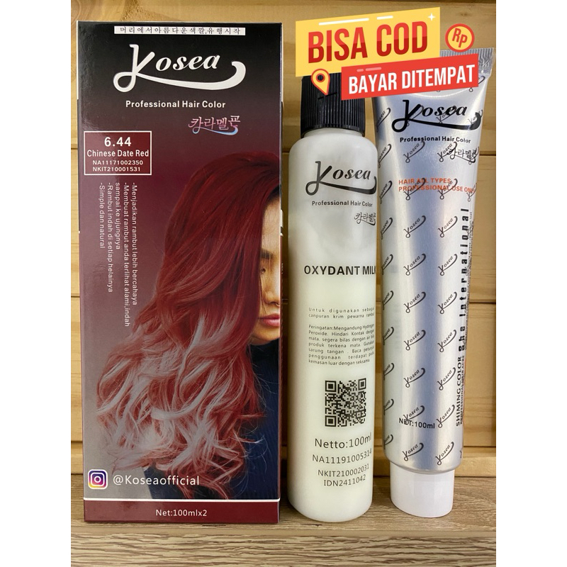 kosea cat rambut/pewarna rambut/semir rambut 100x2 ml