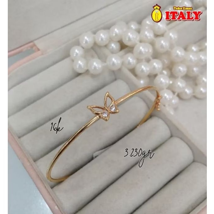 gelang emas tua variasi kupu
