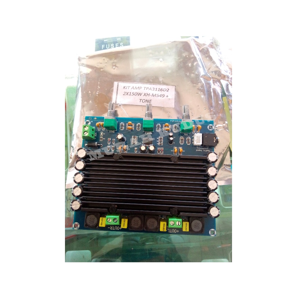 KIT MODUL AMPLIFIER TPA3116D2 2X150 WATT XH-M549+TONE