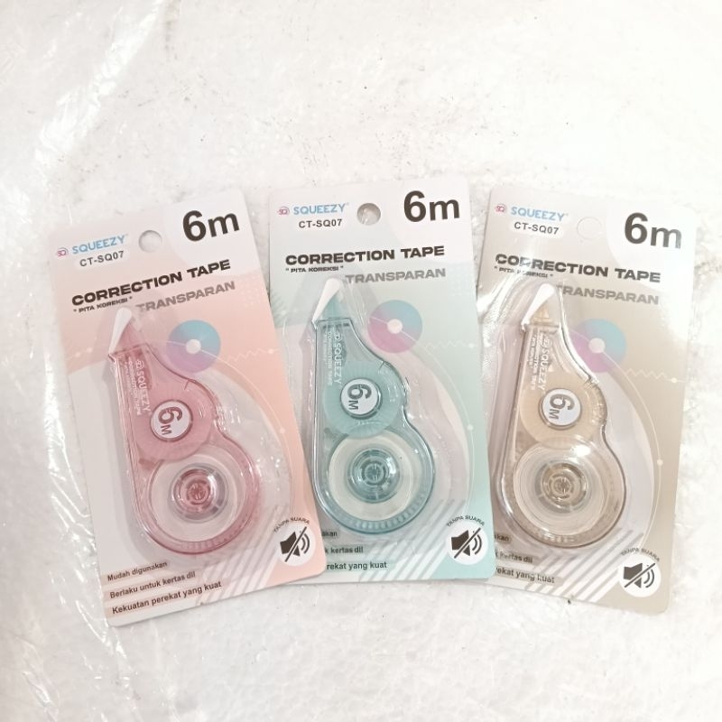 

SQUEEZY CORRECTION TAPE TRANSPARAN - TIPE X LUCU 6M CT-SQ07