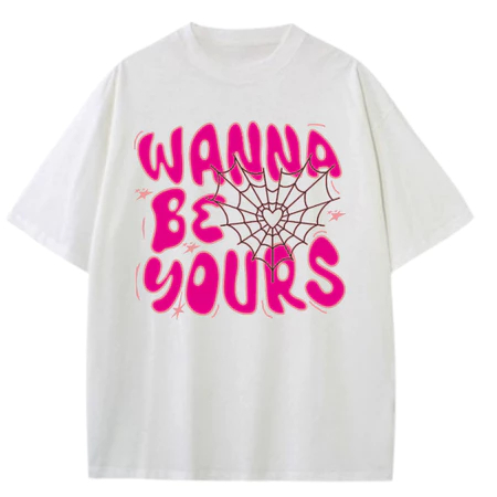 Baju Kaos COUPLE WANNA BE YOURS Z3 PUTIH Pasangan Kekinian Aesthetic Bucin Kaos Pasangan Tshirt Prem