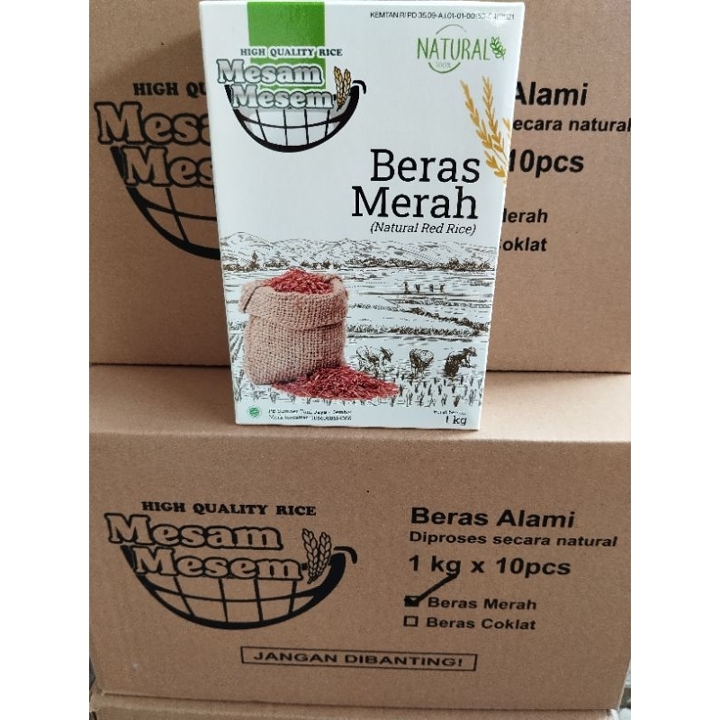 

Beras Merah Natural Mesam Mesem 1kg