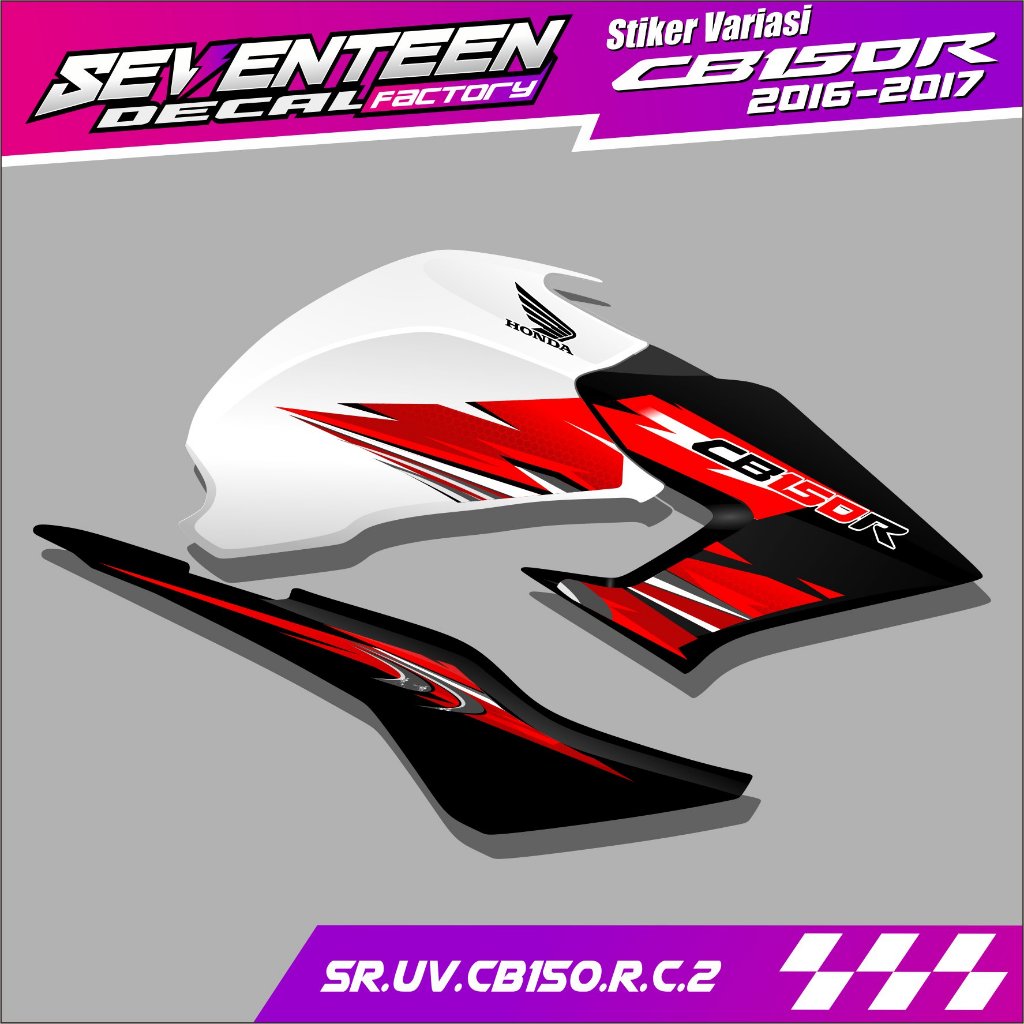 Striping transparan motor CB150R 2016,2017 lis stiker variasi motor CB150R 2016,2017