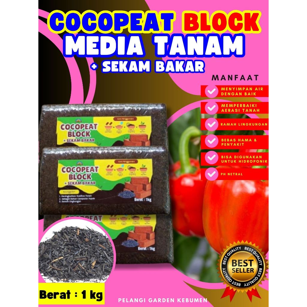 DIJAMIN ASLI  Cocopeat Alas Hamster, Cocopeat Block
