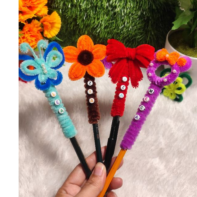 

Topper pensil/pulpen custom nama bisa dilepas pasang