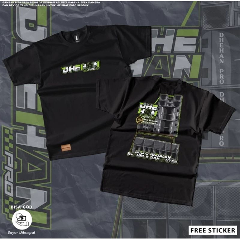 Kaos Dhehan Pro Audio V2 /Baju T-shirt Team Horeq Katun Combed 24s Unisex Premium