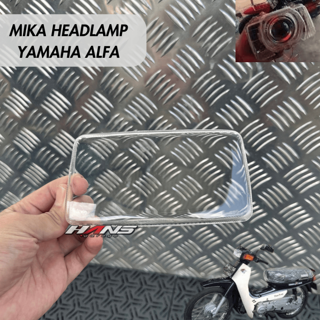 Mika Bening Yamaha Alfa Kaca Lampu Utama Alfa Bahan Biled Custom
