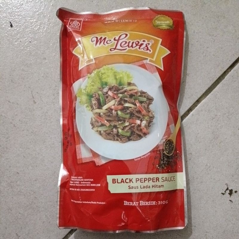 

MC LEWIS BLACK PEPPER Kemasan 310gram