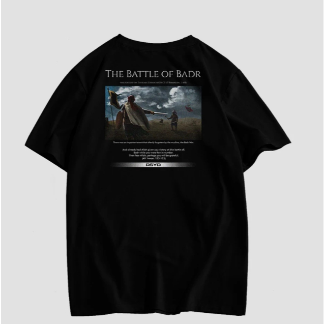 The Battle Of Badr - T-Shirt / Kaos Dakwah Hitam