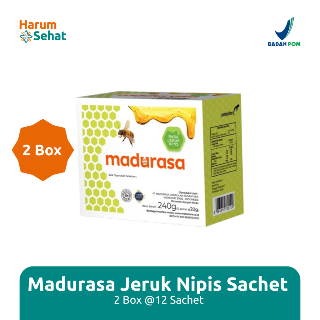 

Madurasa Jeruk Nipis Box (2) - 2 x 12 Sachet