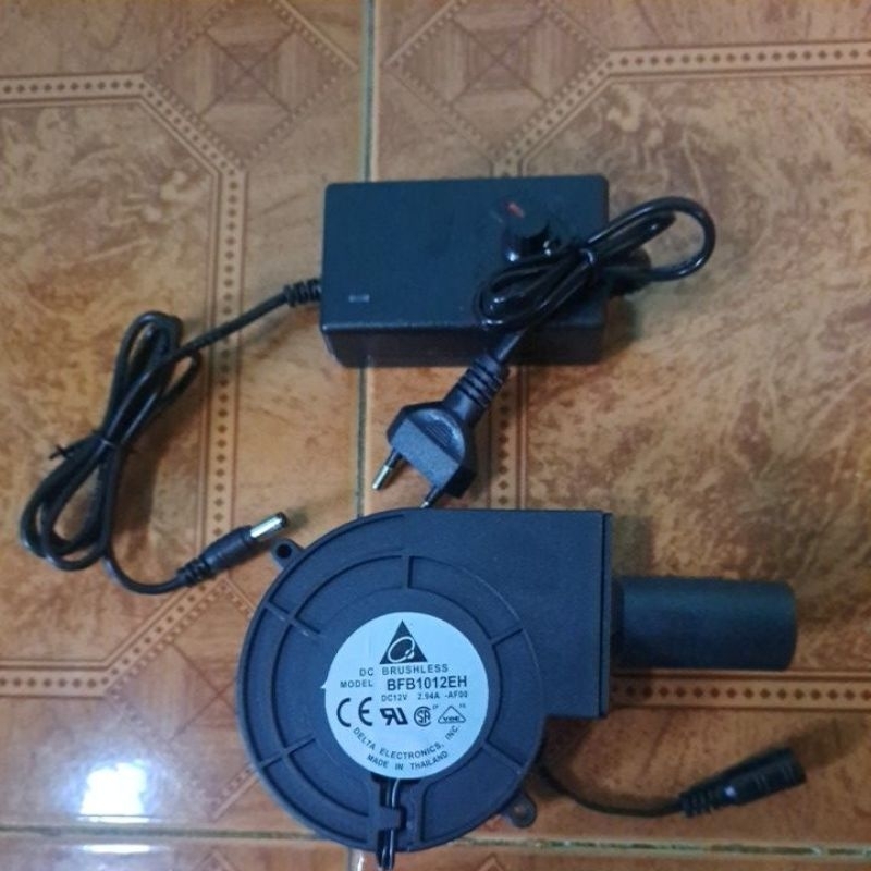 blower kipas kecil & dimmer DC 12v