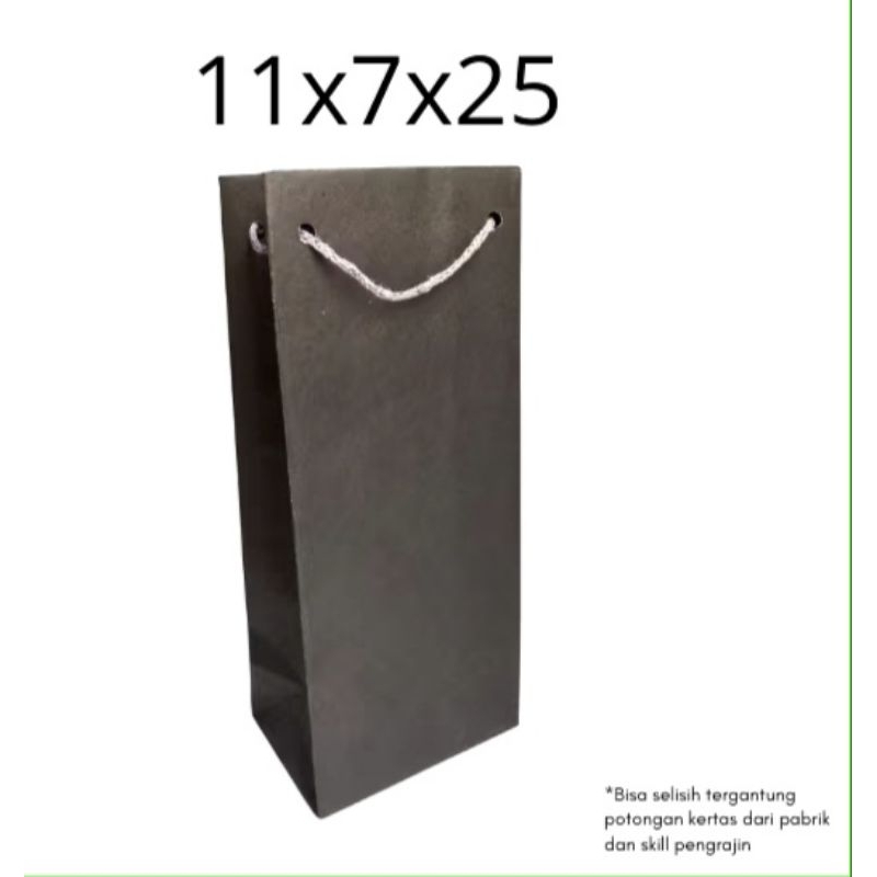 

PAPERBAG MINI HITAM UNIK BOTOL 11X7X25 CM TAS KERTAS SOUVENIR ACARA HAJATAN OLSHOP ULTAH MURAH KALSEL