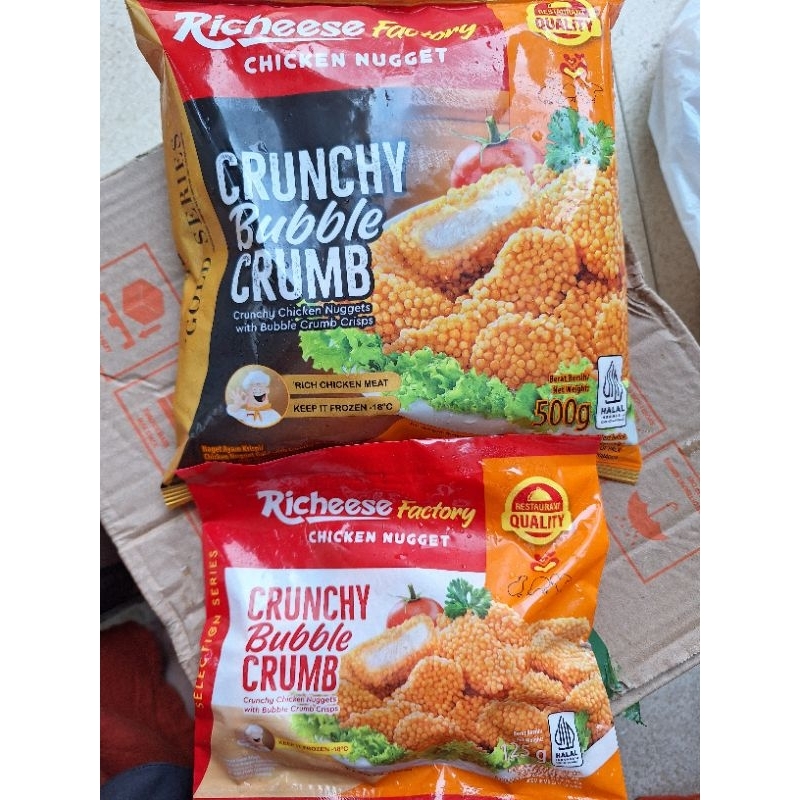 

BELI 1 GRATIS 1 Crunchy Bubble Crumb Chiken Nugget Richeese Factory Naget Ayam