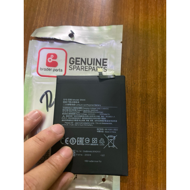 BATERAI REDMI NOTE 8/REDMI 7 BRADEPARTS ORI