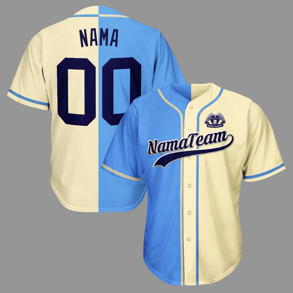 Jersey Baseball Custom Bordir Bebas Desain 02